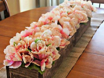 Pegboard Flower Box Centerpiece