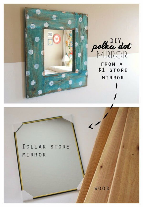 DIY Polka Dot Mirror