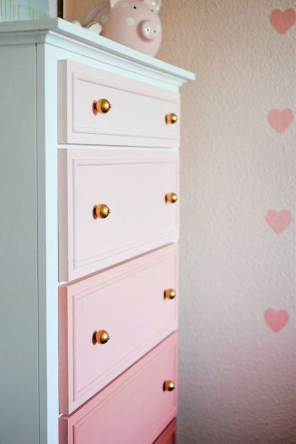 Transform Your Old Dresser Into An Ombre Masterpiece