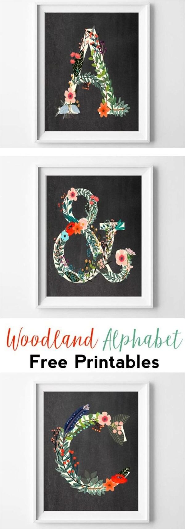 Woodland Alphabet Free Printables