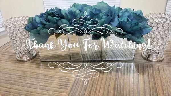 Dollar Tree DIY Mirror Flower Box Centerpiece