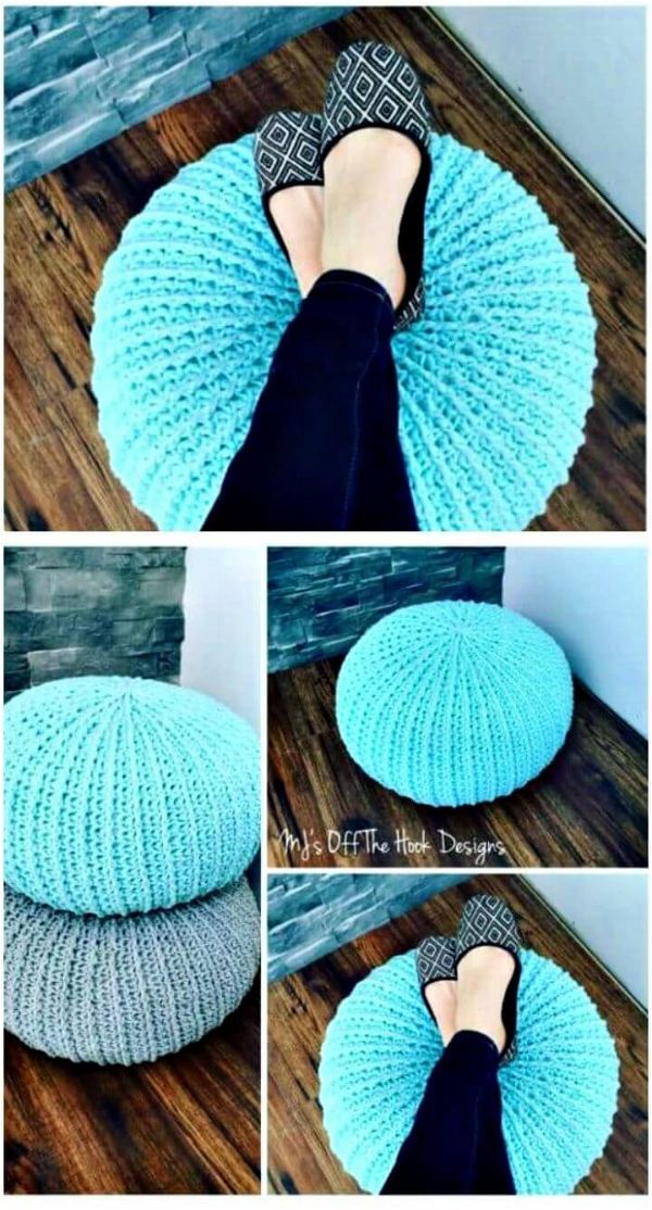 Free Crochet Floor Pouf And Ottoman Free Patterns