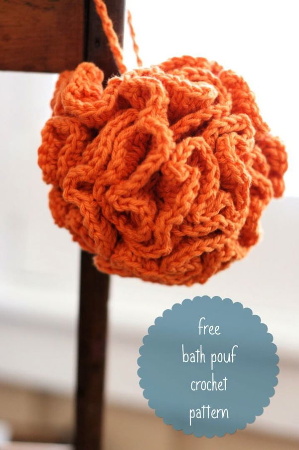 Free Crochet Pattern For Bath Pouf 