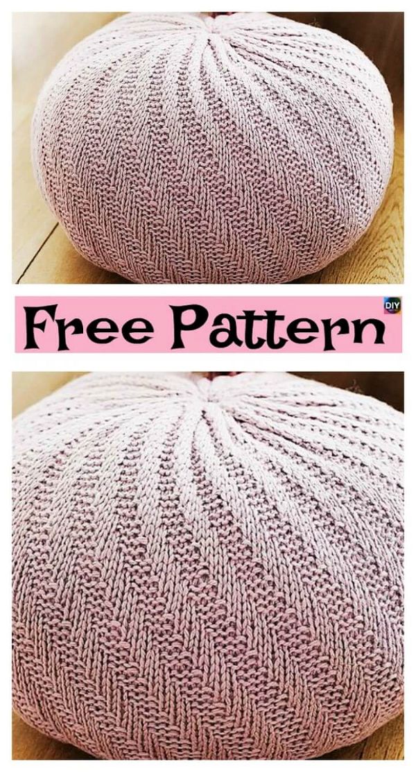 How To Knit A Floor Pouf