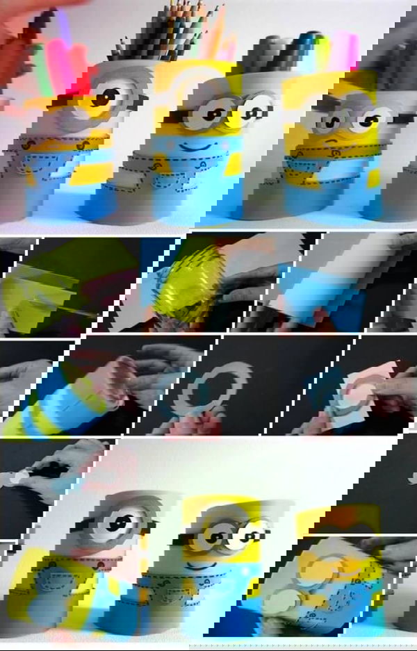 How to Make Minion Pencil Holders