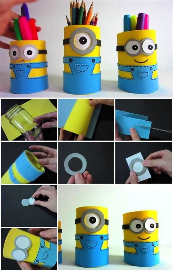 How to Make Minion Pencil Holders