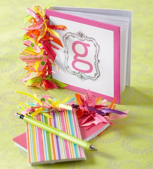 Ribbon Embellished Notebooks