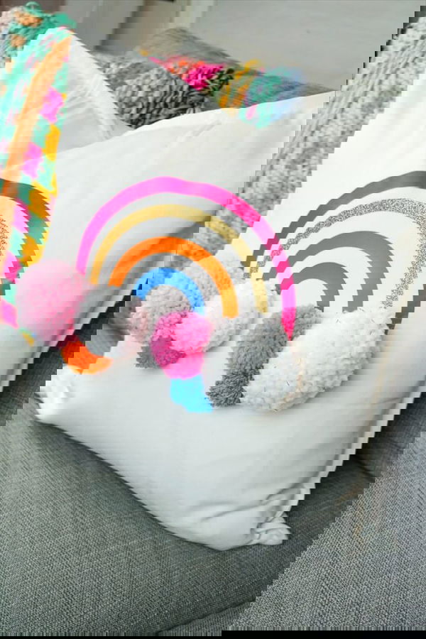 DIY Rainbow Taper Candle Holder
