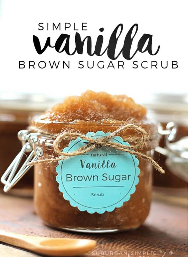 EASY DIY Vanilla Brown Sugar Scrub Recipe