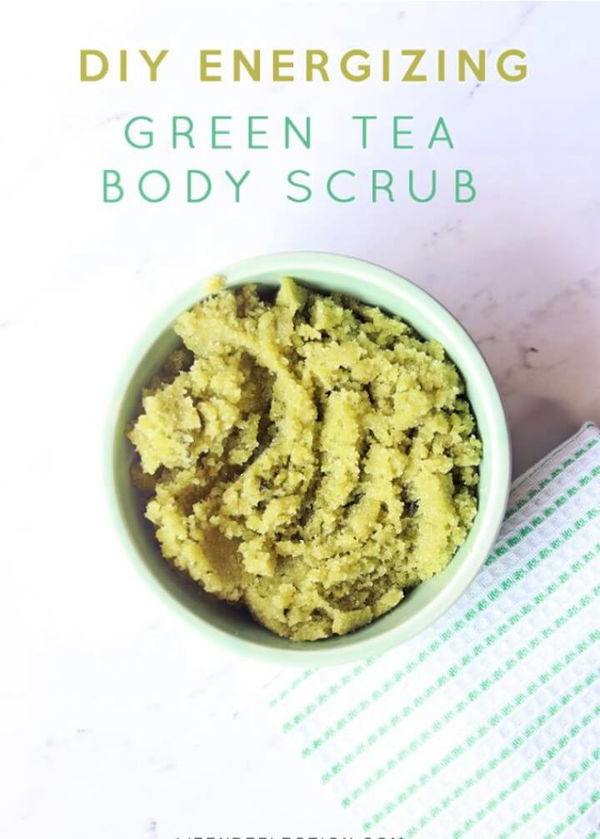 How to make a homemade green tea body scrub