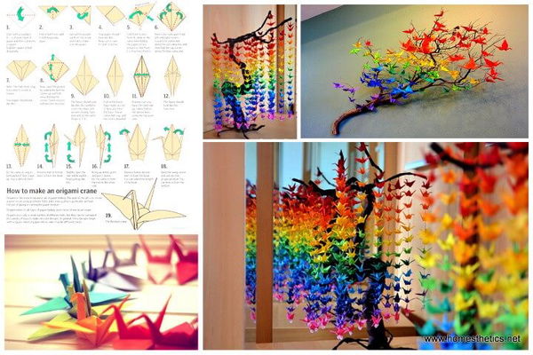 How to Create a Colorful Rainbow DIY Crane Curtain