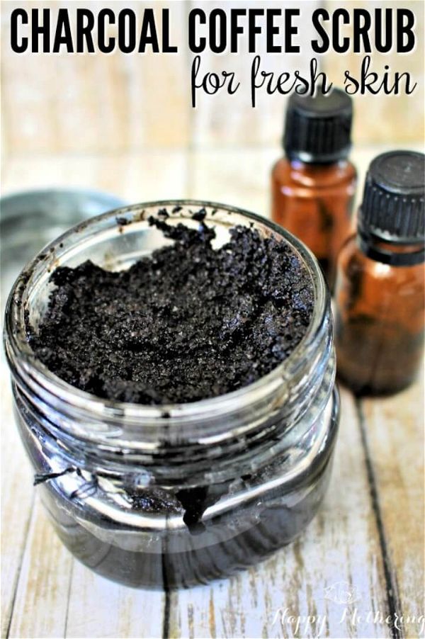 Make this Charcoal Coffee Scrub for Fresh Skin