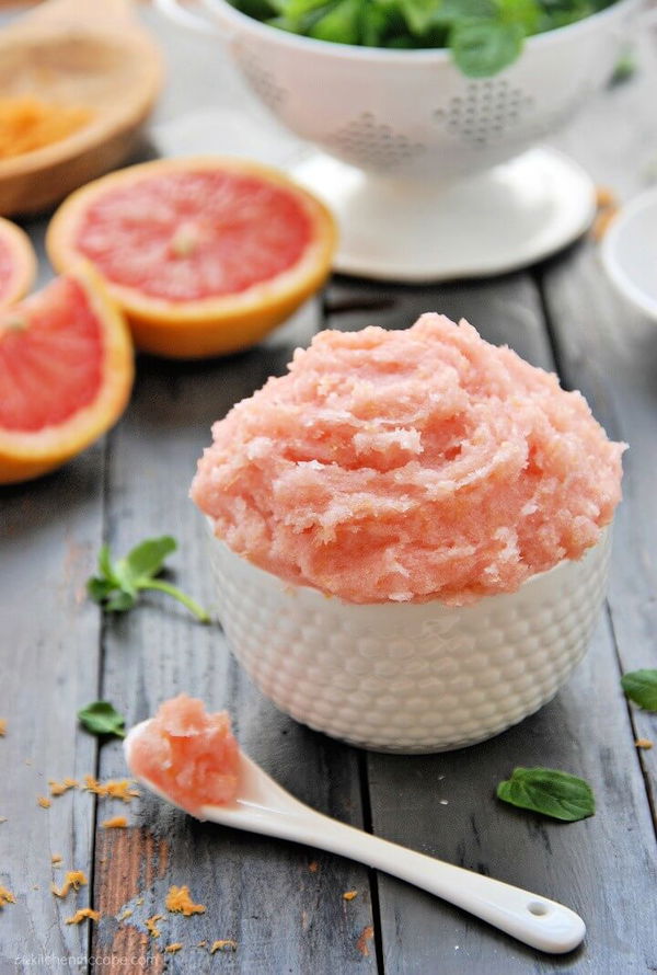 Whipped Grapefruit Mint Sugar Scrub 